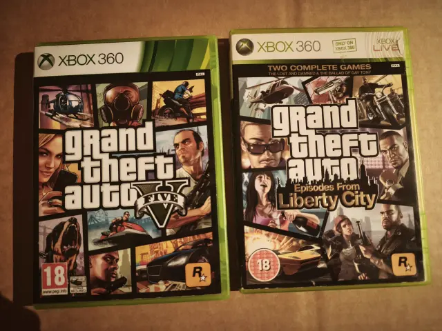 Gta 5 xbox 360 + gta liberty city xbox 360 kaas