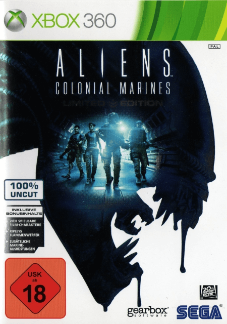 Xbox 360 Aliens: Colonial Marines Limited Edition cover