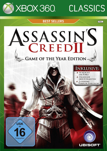Xbox 360 Assassin's Creed II cover