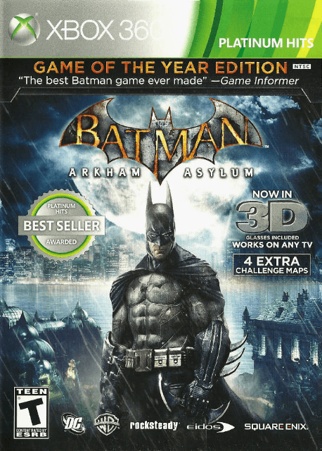 Xbox 360 Batman: Arkham Asylum cover