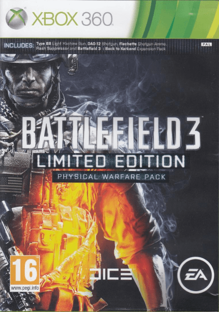 Xbox 360 Battlefield 3 cover