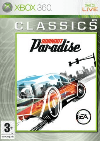 Xbox 360 Burnout Paradise kaas