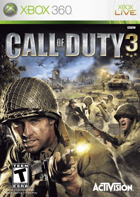 Xbox 360 Call of Duty 3 kaas
