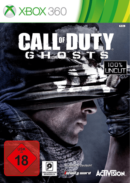 Xbox 360 Call of Duty: Ghosts обложки
