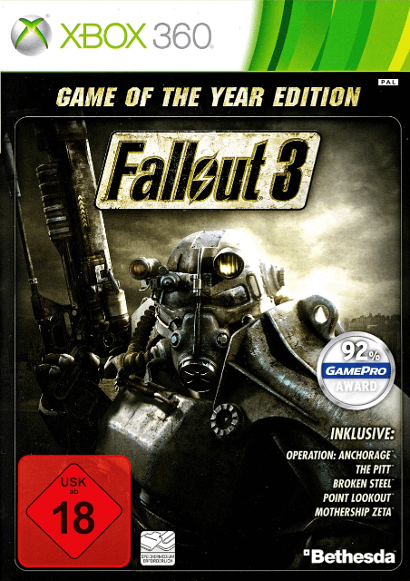 Xbox 360 Fallout 3 kaas