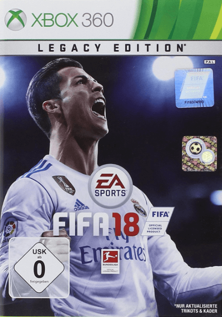 Xbox 360 FIFA 18 обложки