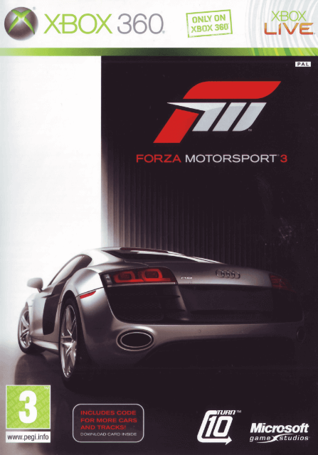 Xbox 360 Forza Motorsport 3 cover