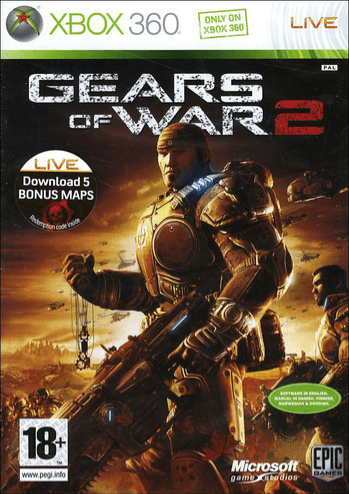 Xbox 360 Gears of War 2 обложки