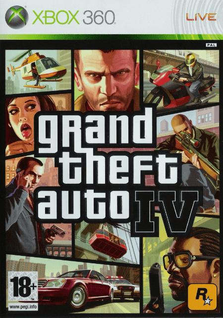 Xbox 360 Grand Theft Auto IV cover