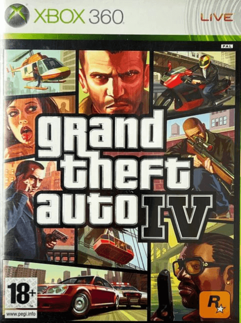 Xbox 360 Grand Theft Auto IV cover