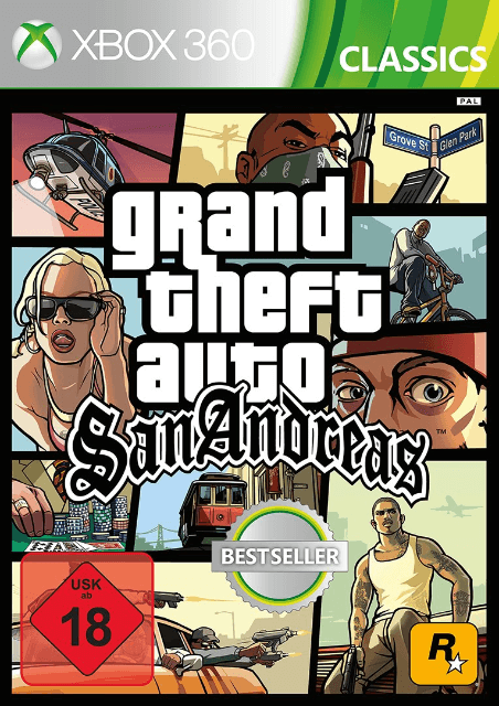 Xbox 360 Grand Theft Auto: San Andreas kaas