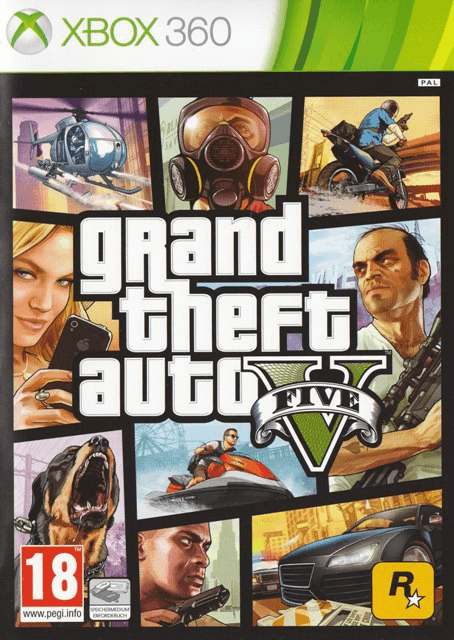 Xbox 360 Grand Theft Auto V обложки