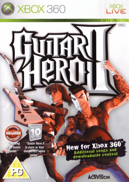 Xbox 360 Guitar Hero II kaas