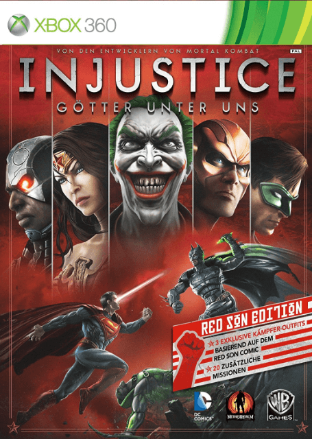 Xbox 360 Injustice: Götter unter uns cover