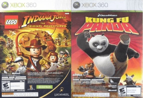 Xbox 360 LEGO Indiana Jones: The Original Adventures / DreamWorks Kung Fu Panda cover