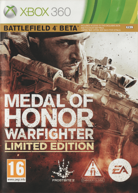 Xbox 360 Medal of Honor: Warfighter Limited Edition cover