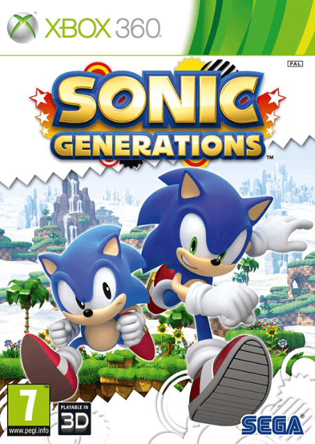 Xbox 360 Sonic Generations обложки