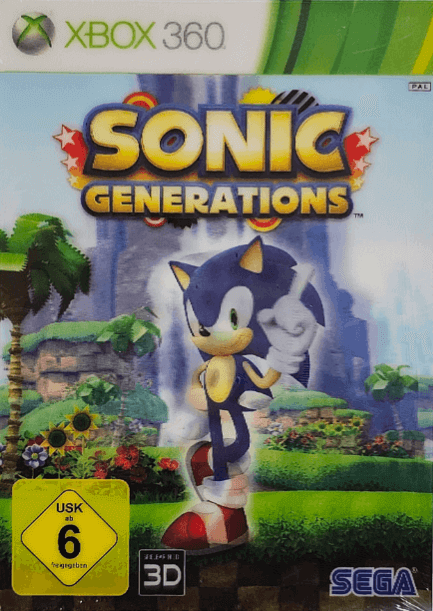 Xbox 360 Sonic Generations cover