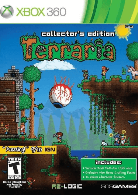 Xbox 360 Terraria Collector's Edition обложки