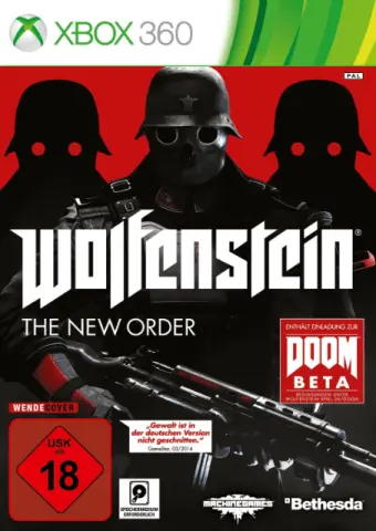 Xbox 360 Wolfenstein: The New Order cover
