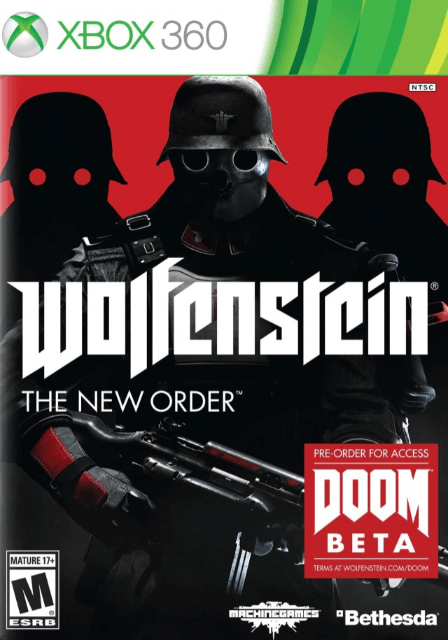 Xbox 360 Wolfenstein: The New Order обложки