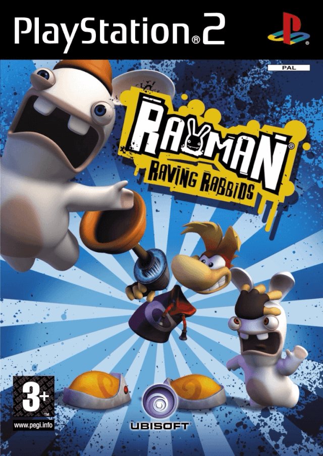 PS2 Rayman Raving Rabbids обложки
