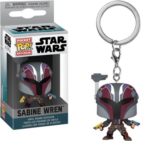 POP! Pocket Keychain: Star Wars - Sabine Wren Bobble-Head kaas