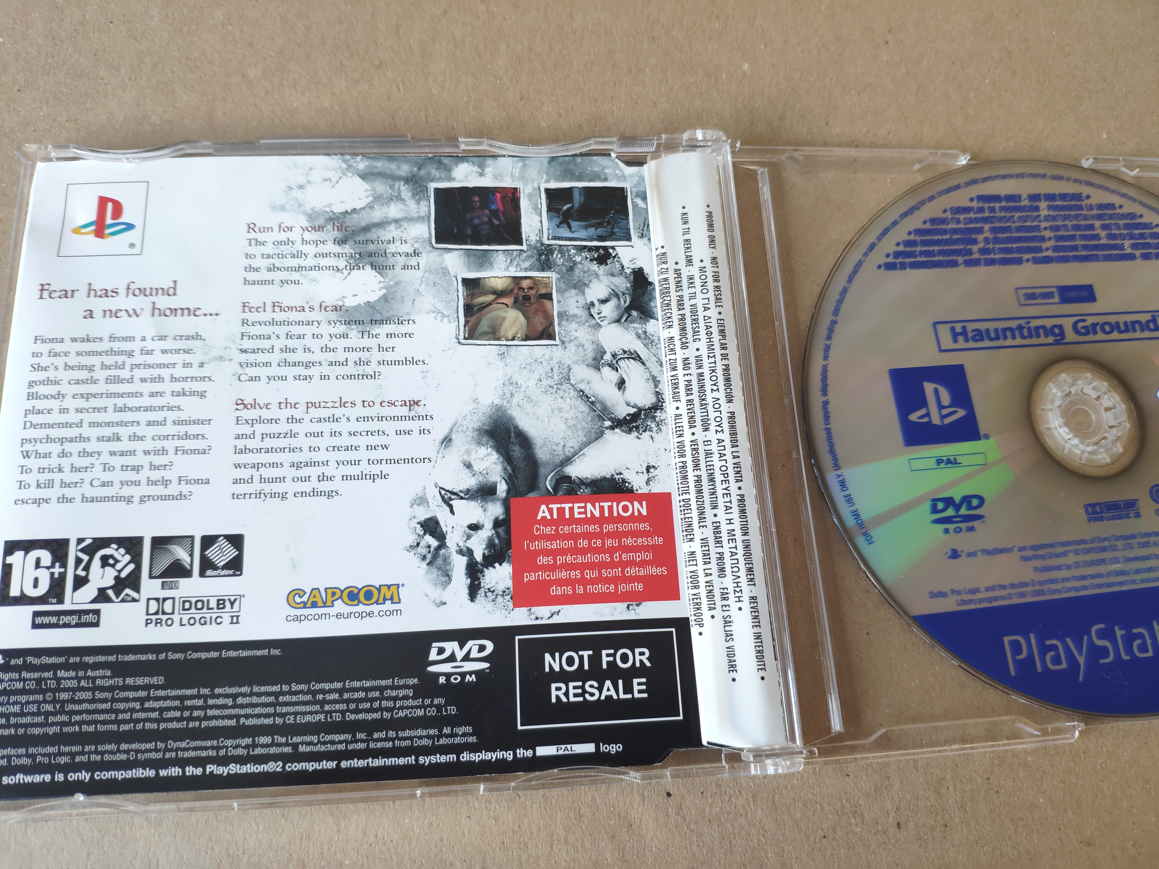 PS2 Haunting Ground Promotional Copy pilt