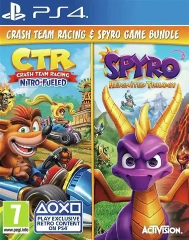 PS4 Crash Team Racing Nitro-Fueled + Spyro Reignited Trilogy Double Pack kaas