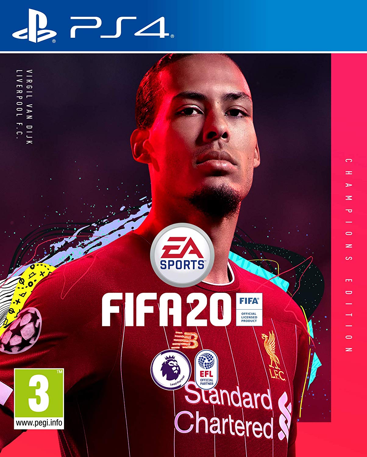 PS4 FIFA 20 Champions Edition cover