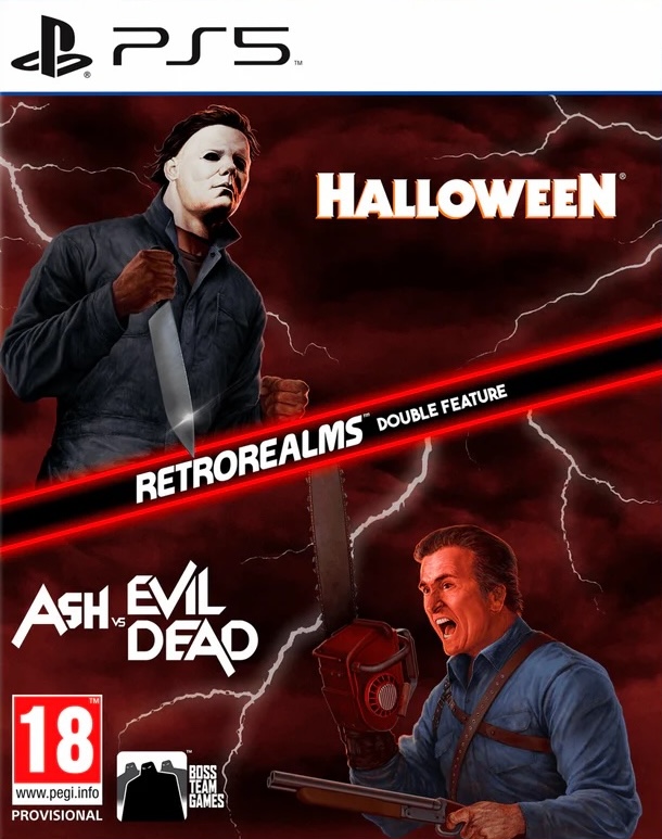 PS5 Halloween and Ash vs Evil Dead RetroRealms Double Feature обложки