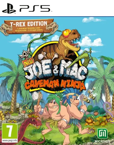 PS5 New Joe & Mac: Caveman Ninja T-Rex Edition обложки