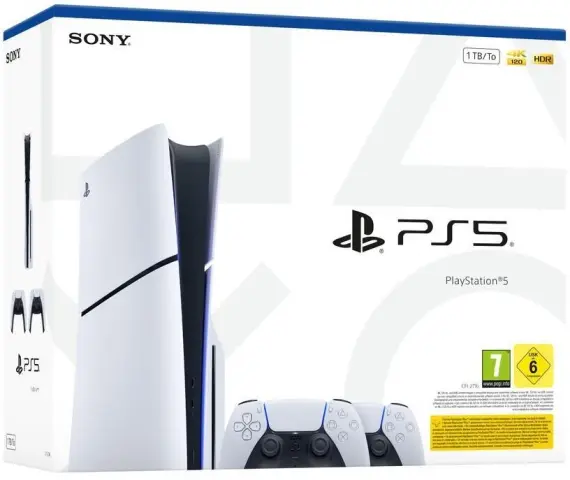 PS5 PlayStation 5 Slim - White, 1 TB SSD + DualSense kaas