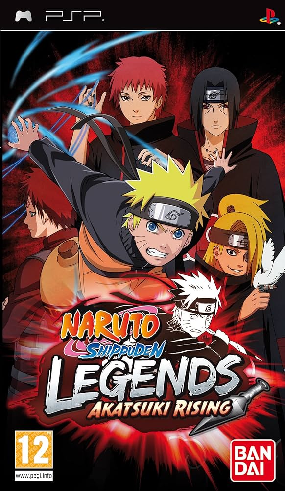PSP Naruto Shippuden Legends: Akatsuki Rising kaas