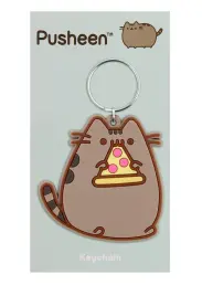 Pusheen - Pizza Rubber Keychain