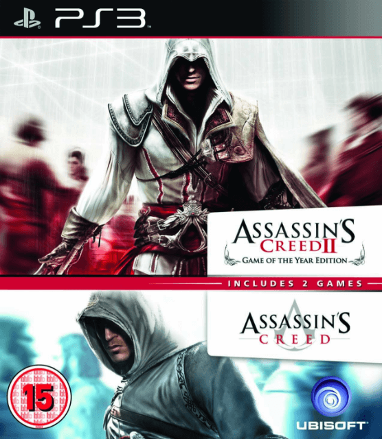 PS3 Assassin's Creed Double Pack Assassin's Creed I+II обложки