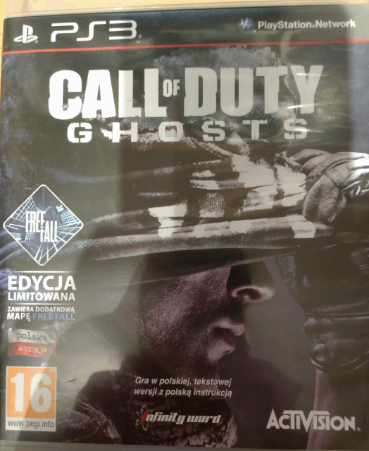PS3 Call of Duty: Ghosts cover