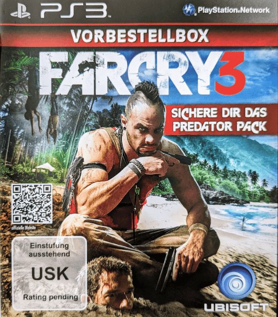 PS3 Far Cry 3 Vorbestellbox Predator Pack kaas