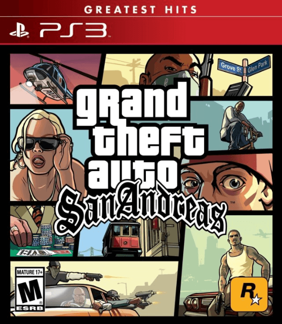 PS3 Grand Theft Auto: San Andreas Greatest Hits cover