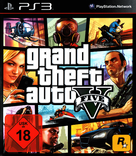 PS3 Grand Theft Auto V cover