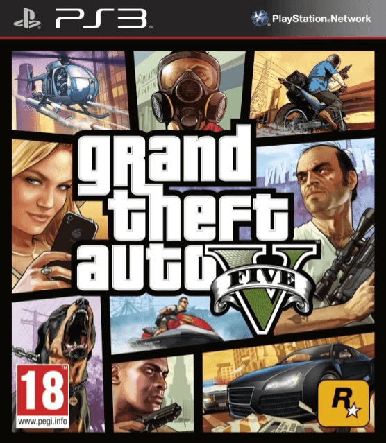 PS3 Grand Theft Auto V cover