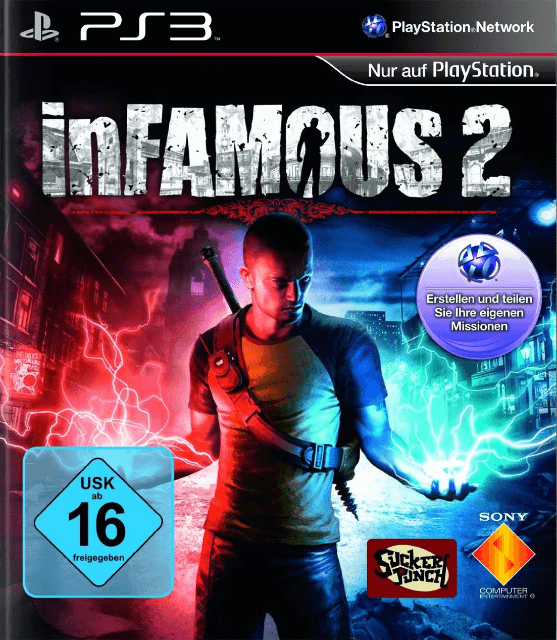 PS3 inFamous 2 cover