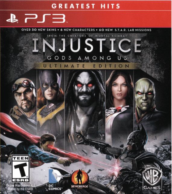 PS3 Injustice: Gods Among Us Ultimate Edition | Greatest Hits обложки