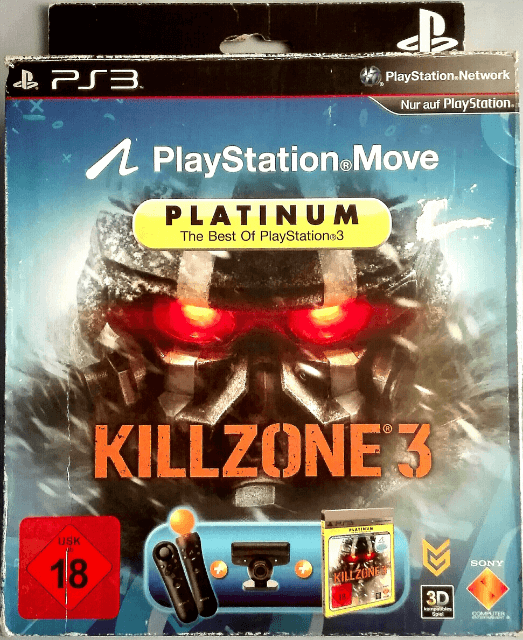 PS3 Killzone 3 Platinum (+Kamera; +Motion-Controller; +Navigationscontroller) обложки