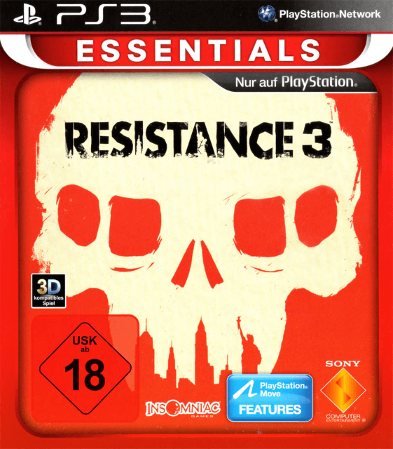 PS3 Resistance 3 Essentials cover