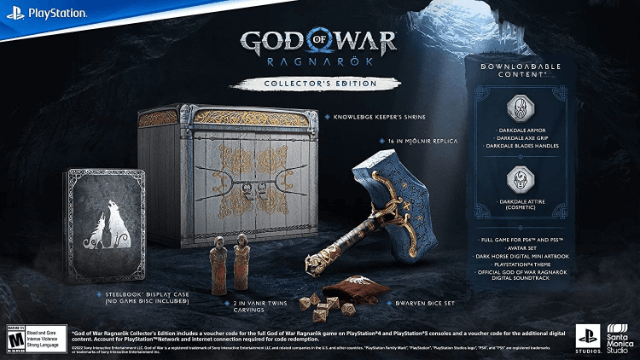 PS5 God of War: Ragnarök Collector's Edition обложки