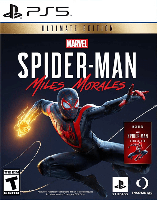 PS5 Marvel Spider-Man: Miles Morales Ultimate Edition cover