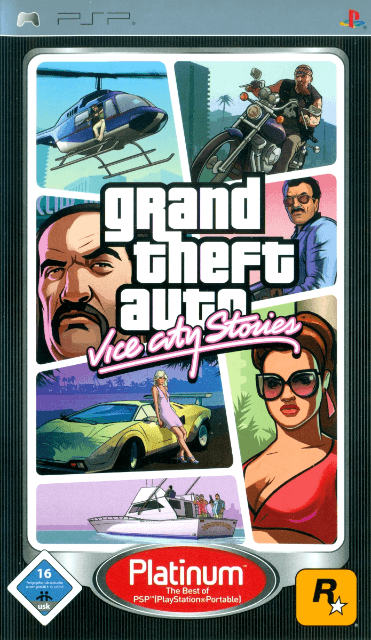 PSP Grand Theft Auto: Vice City Stories Platinum cover