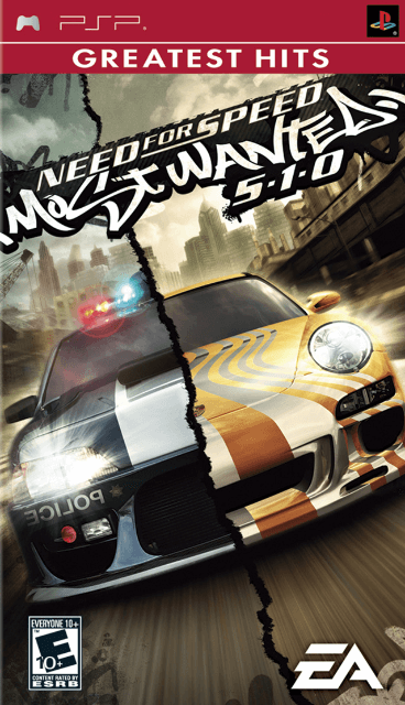 PSP Need for Speed Most Wanted 5-1-0 Greatest Hits kaas