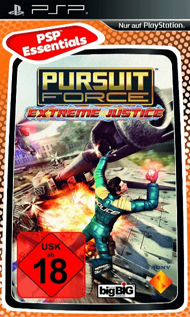 PSP Pursuit Force: Extreme Justice PSP Essentials cover
